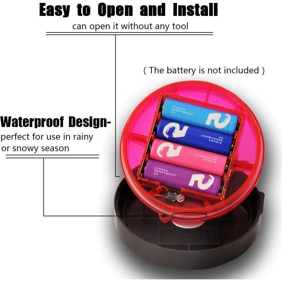 Luces de Advertencia LED MIUHIU JS-005 Impermeables Rojo