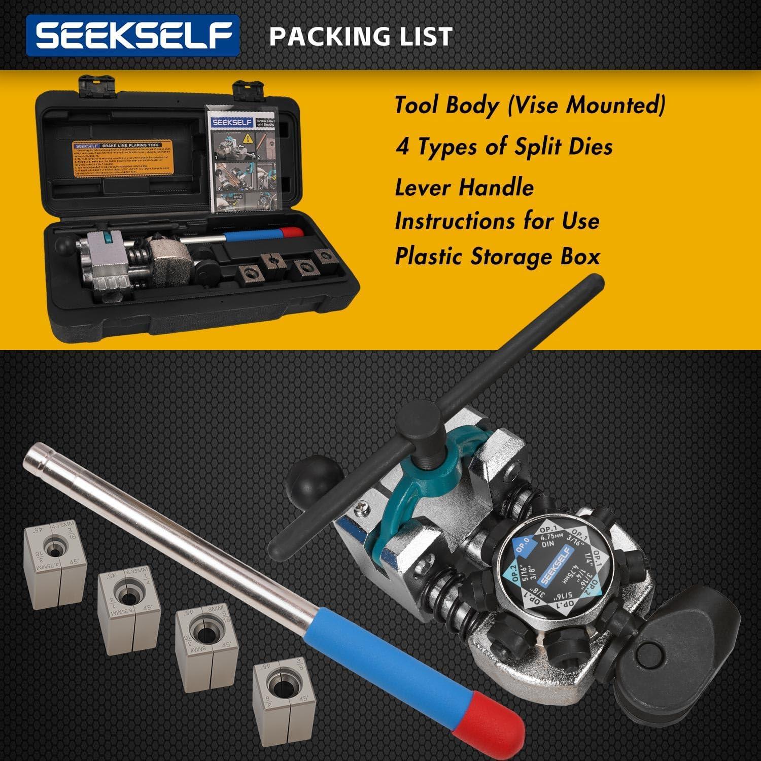 Kit de Herramienta de Abocardado de Freno SEEKSELF 4 Matrices