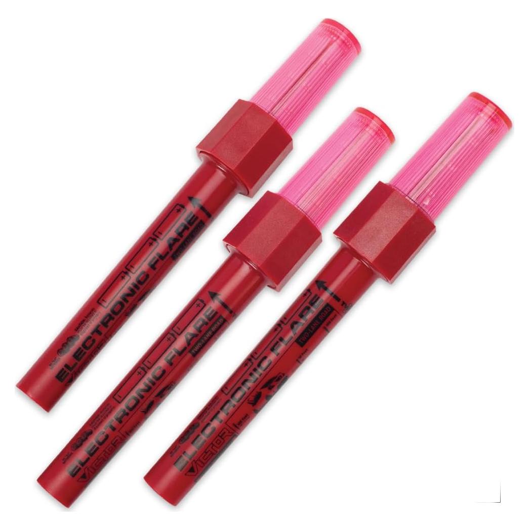 Flares Electrónicos LED Victor 22-5-00201-8 - Paquete de 3