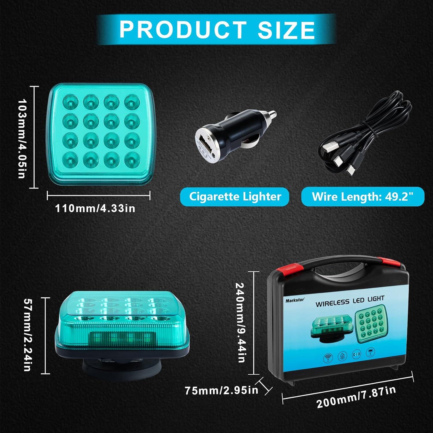 Flares LED Inalámbricos Markstor MST-06A para Emergencias