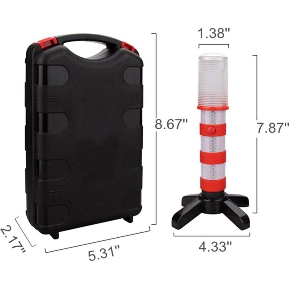 Kit de Flares de Emergencia LED 2 Piezas MACHSWON 3 Colores