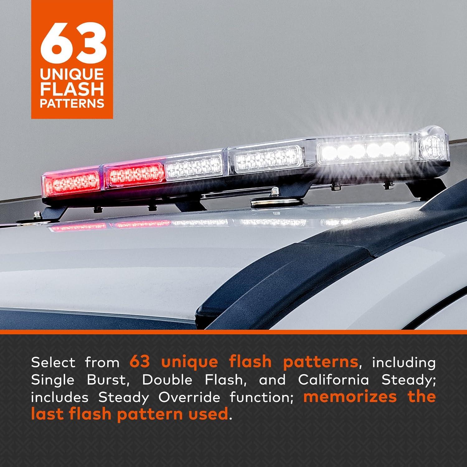 Barra de Luz Estroboscópica LED LAMPHUS 66 cm Morada 80W