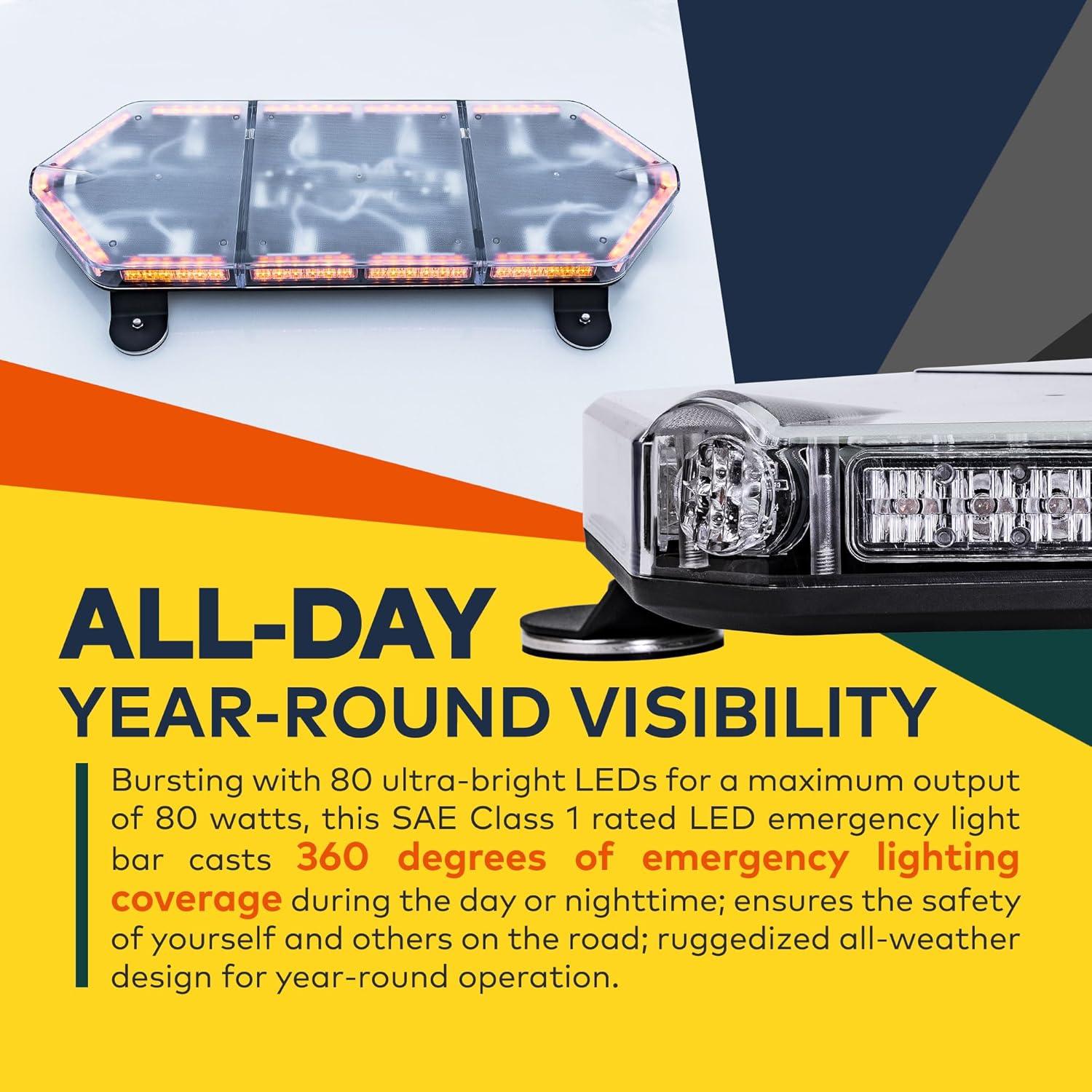 Barra de Luz Estroboscópica LED LAMPHUS 66 cm Morada 80W