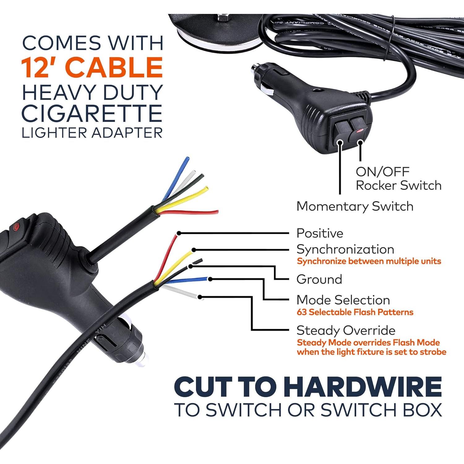 Barra de Luz Estroboscópica LED LAMPHUS 66 cm Morada 80W