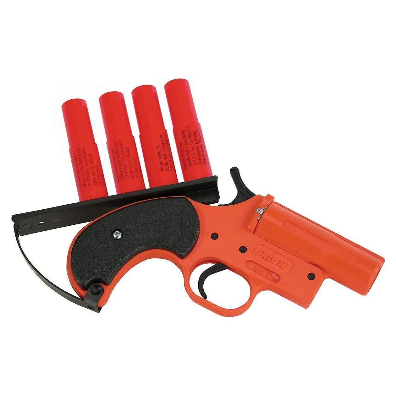 Pistola de Bengalas Orion Safety ALERTER 12 GA con 4 Flares