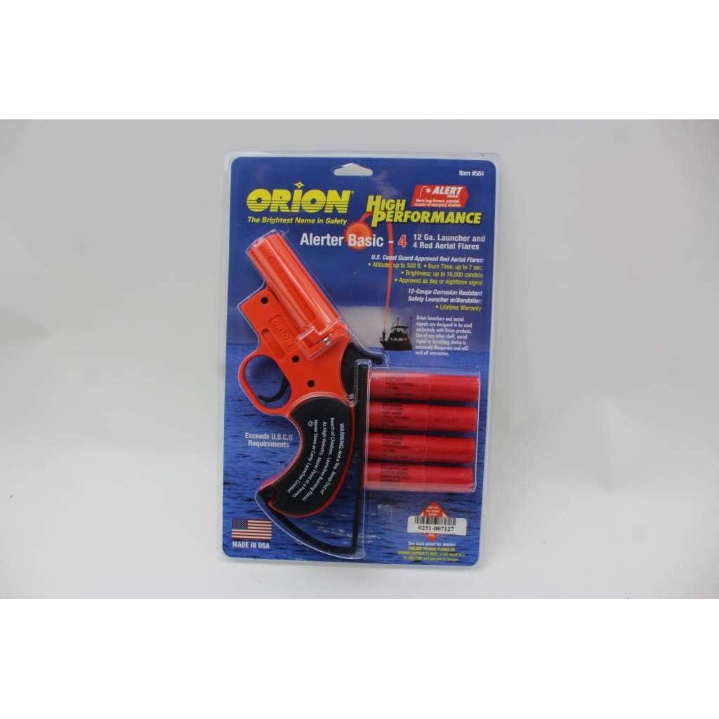 Pistola de Bengalas Orion Safety ALERTER 12 GA con 4 Flares
