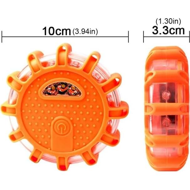Paquete de 2 Discos de Señalización de Seguridad LinaLife Ámbar