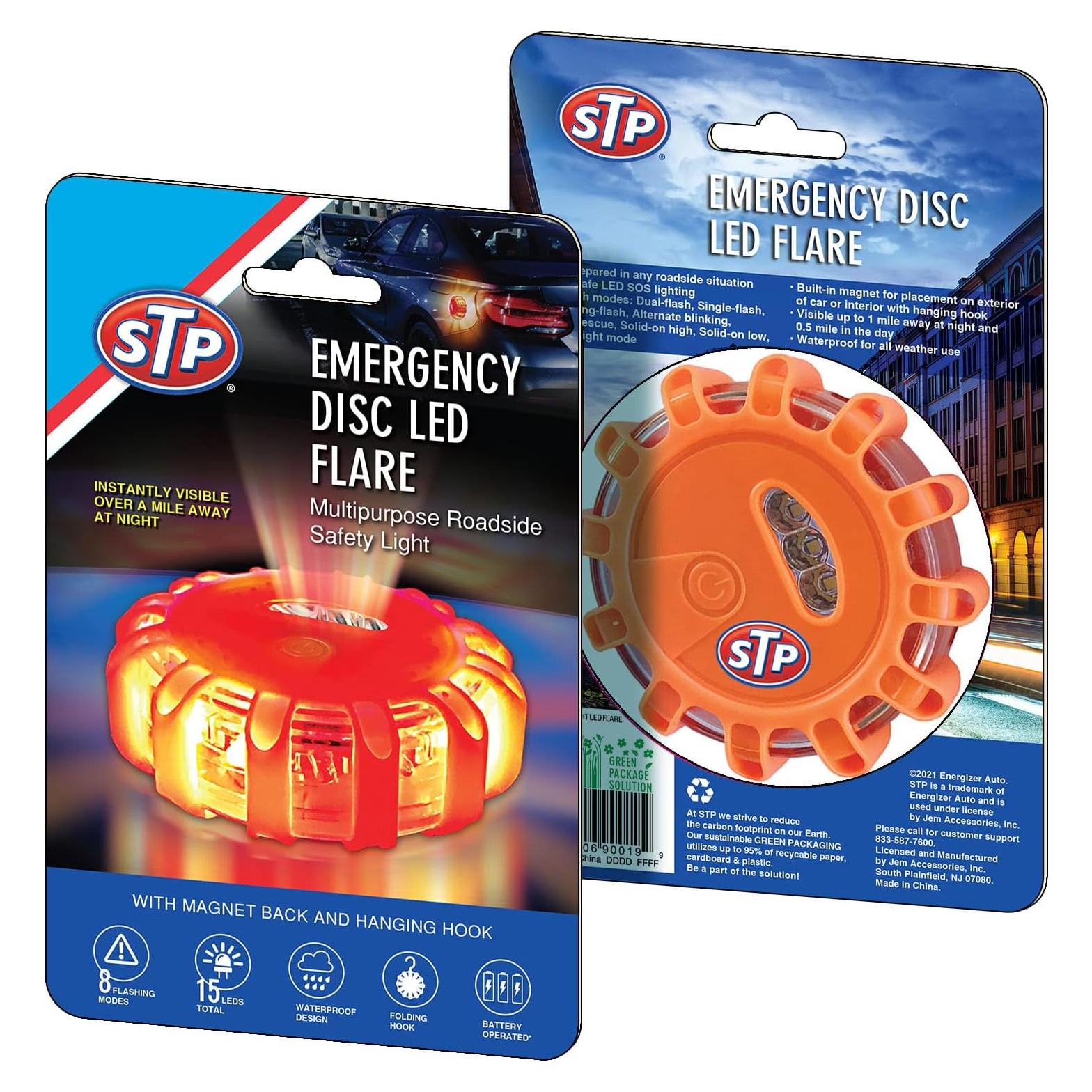 Disco de Emergencia LED STP 8 Modos 1.61 km Resistente