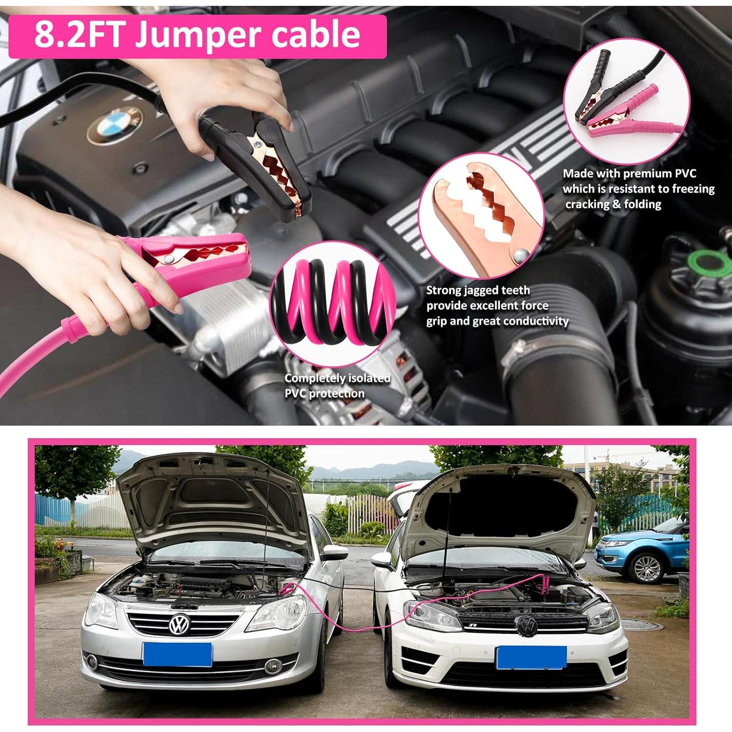 Kit de Emergencia para Automóvil HLWDFLZ 77 Piezas Rosa