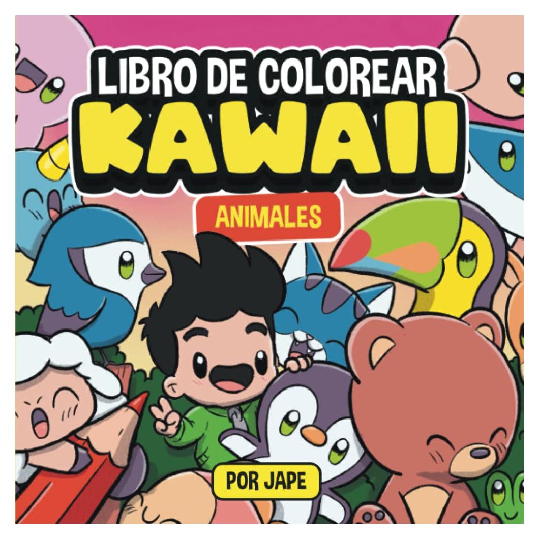 Libro de colorear kawaii: Animales kawaii (libro de colorear kawaii Muy Kawaii) (Spanish Edition)