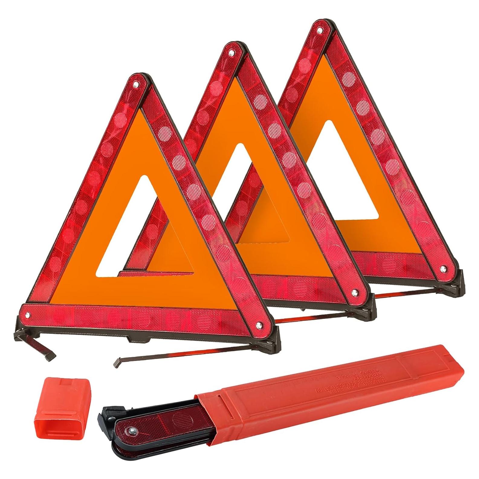 Triángulos de Advertencia de Emergencia DASBET - Paquete de 3