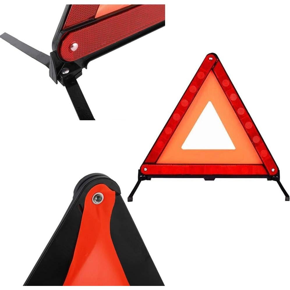 Triángulo de Advertencia Plegable AISIBO 43 cm Reflectante