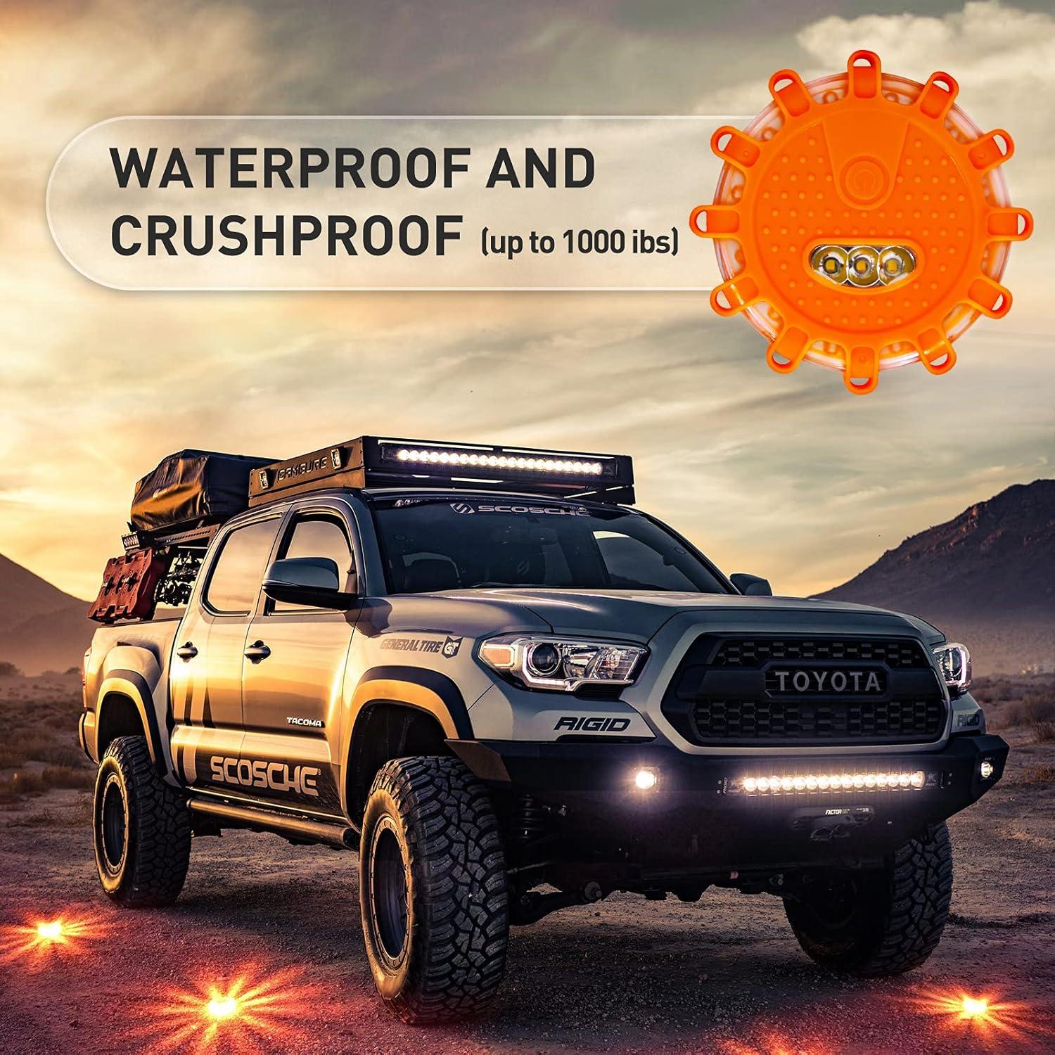 Flares LED de Emergencia Kitgo - Luz de Advertencia para Coche