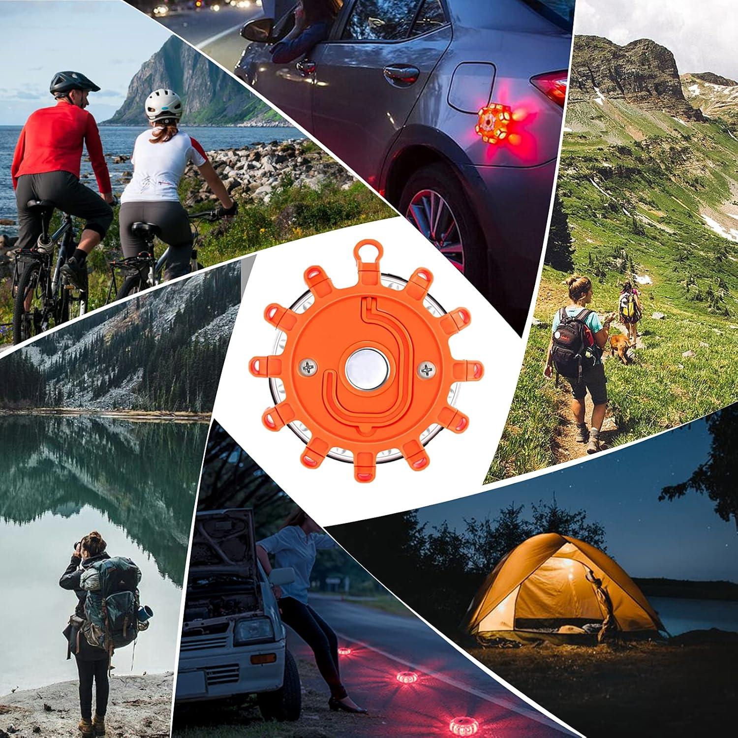 Flares LED de Emergencia Kitgo - Luz de Advertencia para Coche