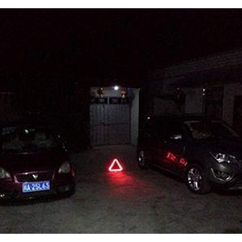 Triángulo de Advertencia LED ZYHW Rojo 60 Luces para Emergencias