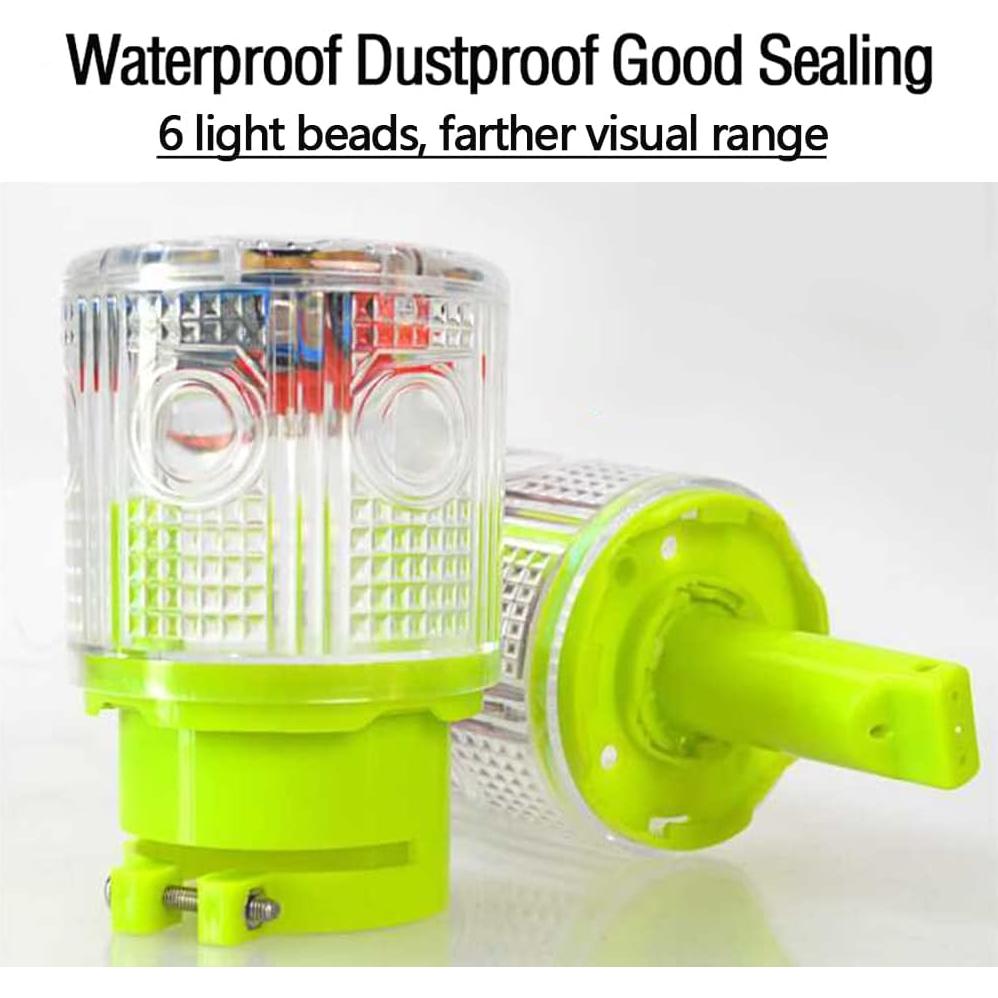 Luz de Advertencia Estroboscópica Solar LEDHOLYT IP65 Blanca