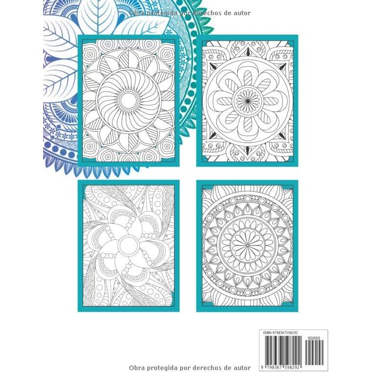Mandalas para la Ansiedad: 50 mandalas y 50 frases para relajarte y calmar tu ansiedad libro de colorear para adultos (Libros de colorear para adultos) (Spanish Edition)