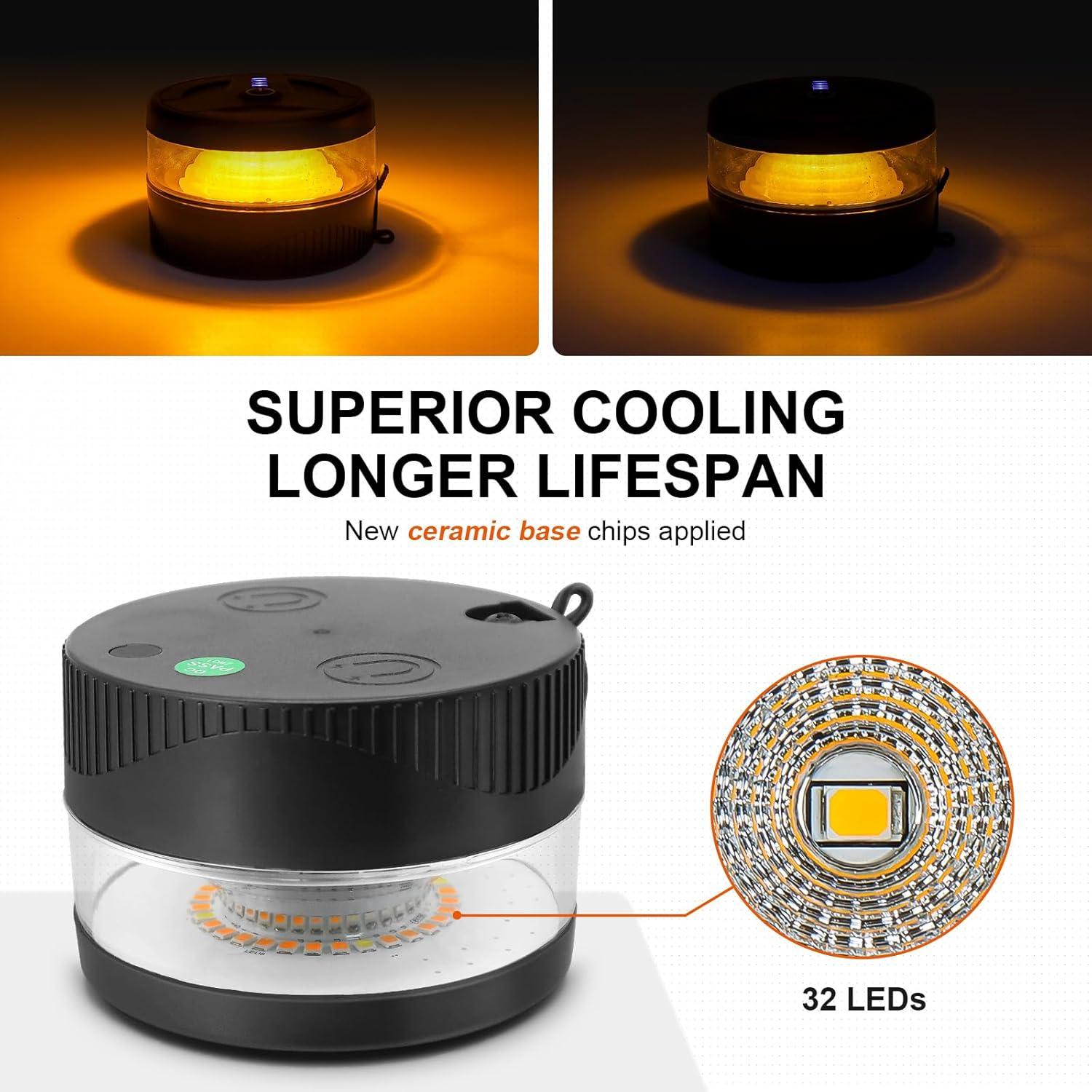 Luz Estroboscópica LED NeaLia Recargable USB-C 12h IP67