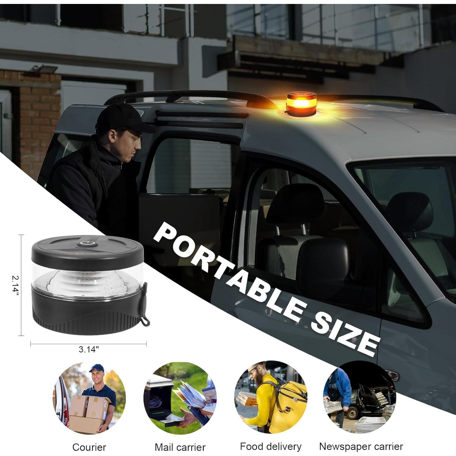 Luz Estroboscópica LED NeaLia Recargable USB-C 12h IP67