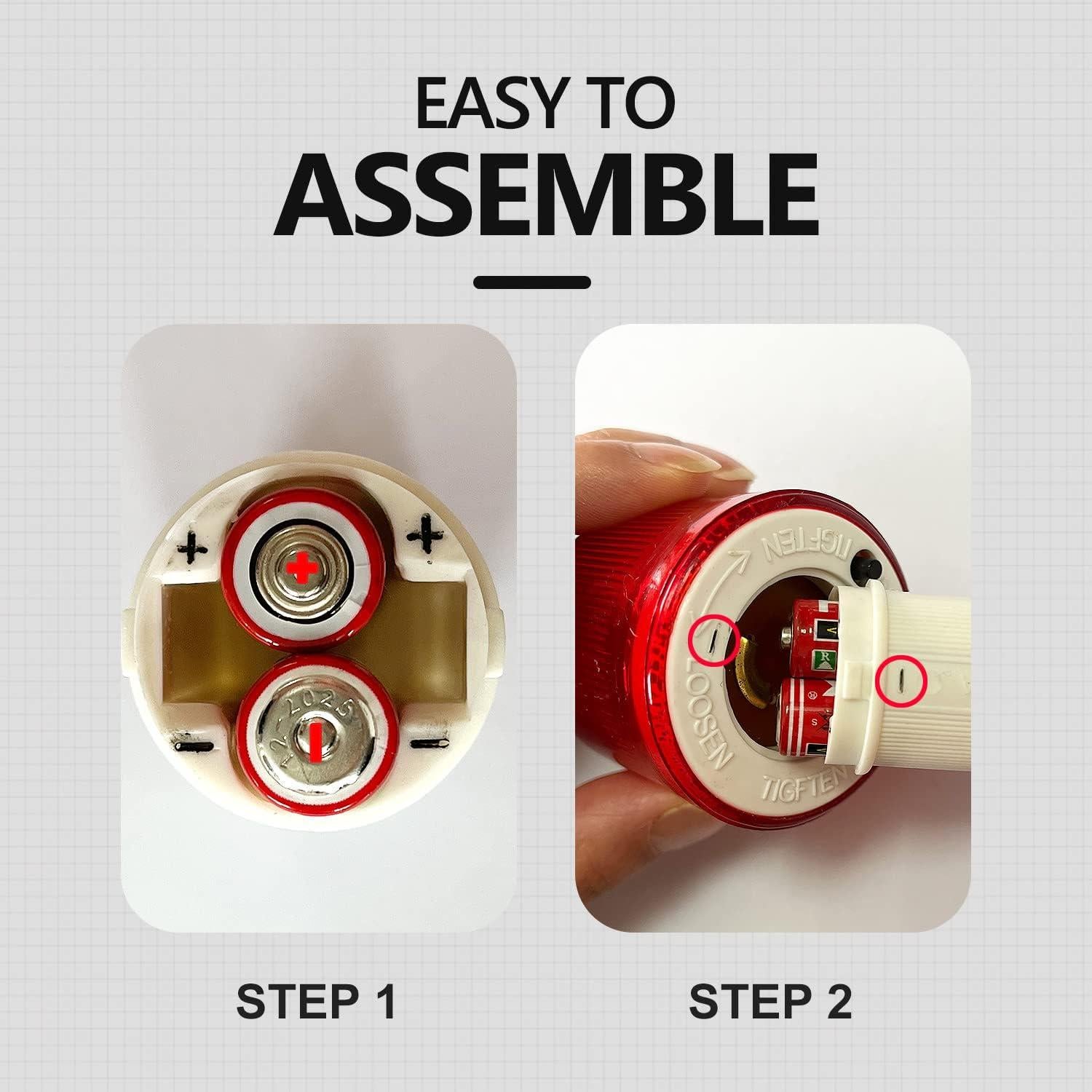 Luz LED de Advertencia BATTIFE 10 Paquete 360° 3 Modos