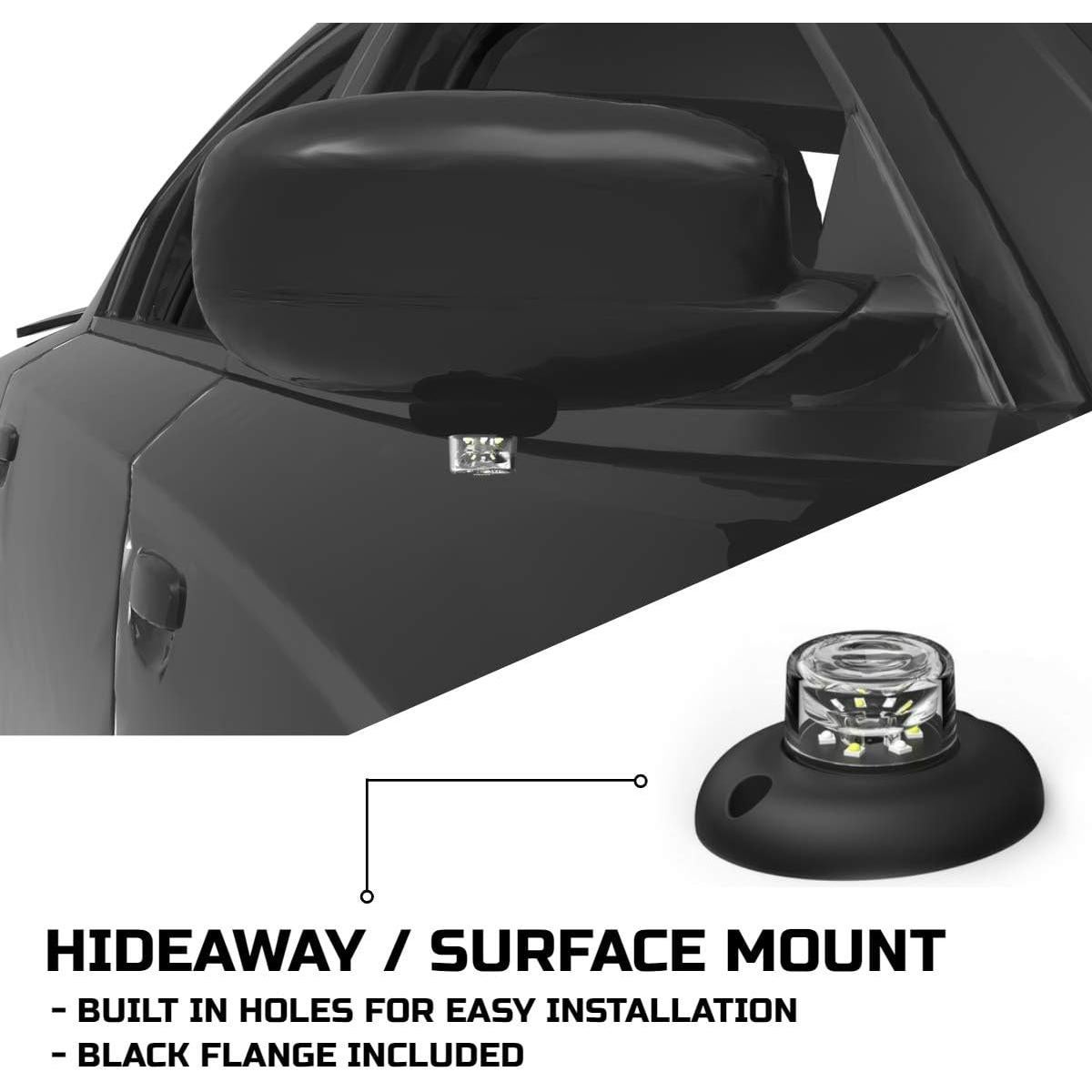 Luz Estroboscópica LED SpeedTech 18W 360° Rojo para Vehículos