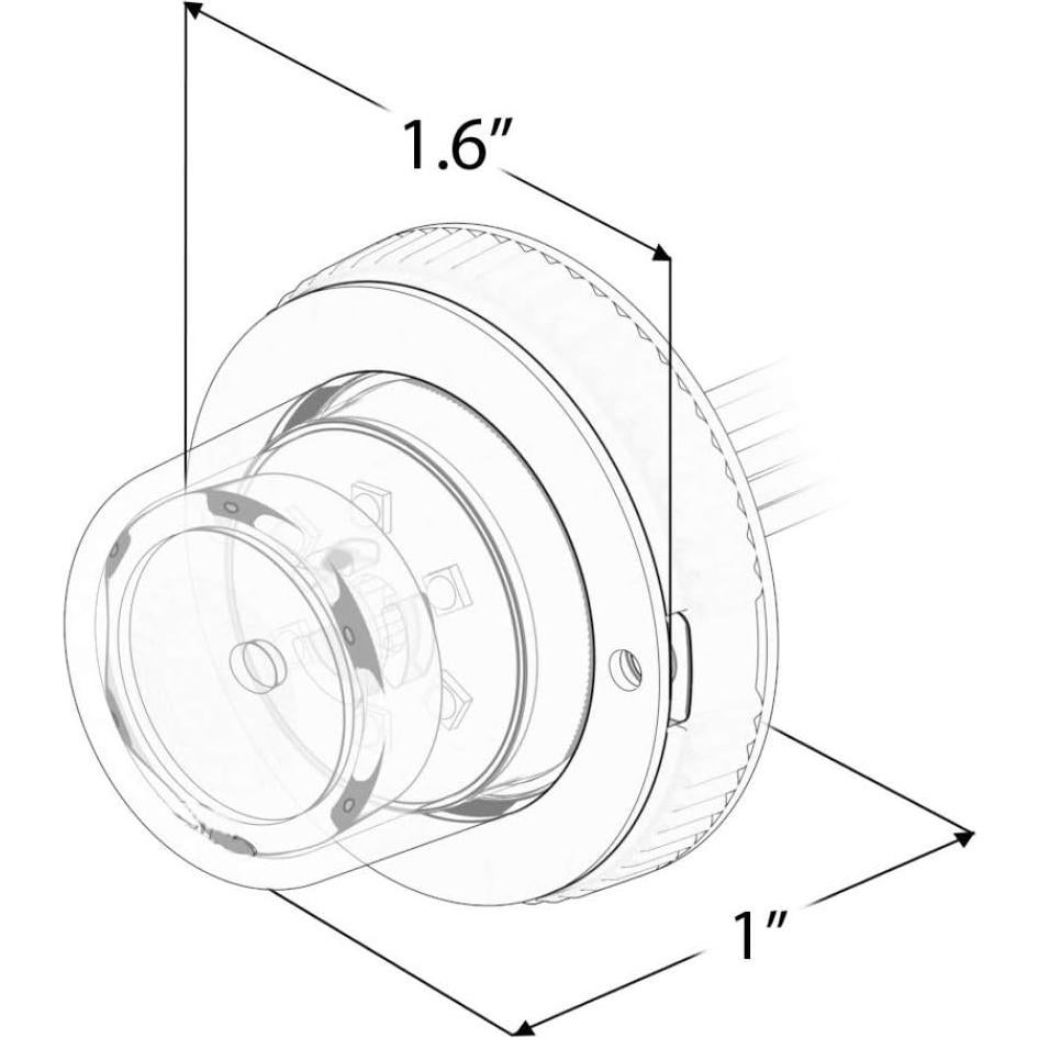 Luz Estroboscópica LED SpeedTech 18W 360° Rojo para Vehículos
