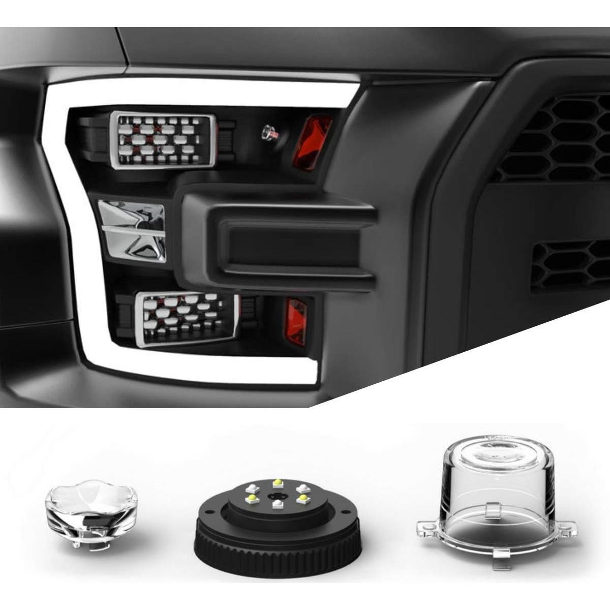 Luz Estroboscópica LED SpeedTech 18W 360° Rojo para Vehículos