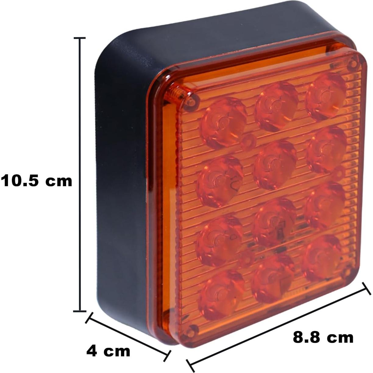 Luces Estroboscópicas Recargables ADAURIS Ámbar 12W Impermeables