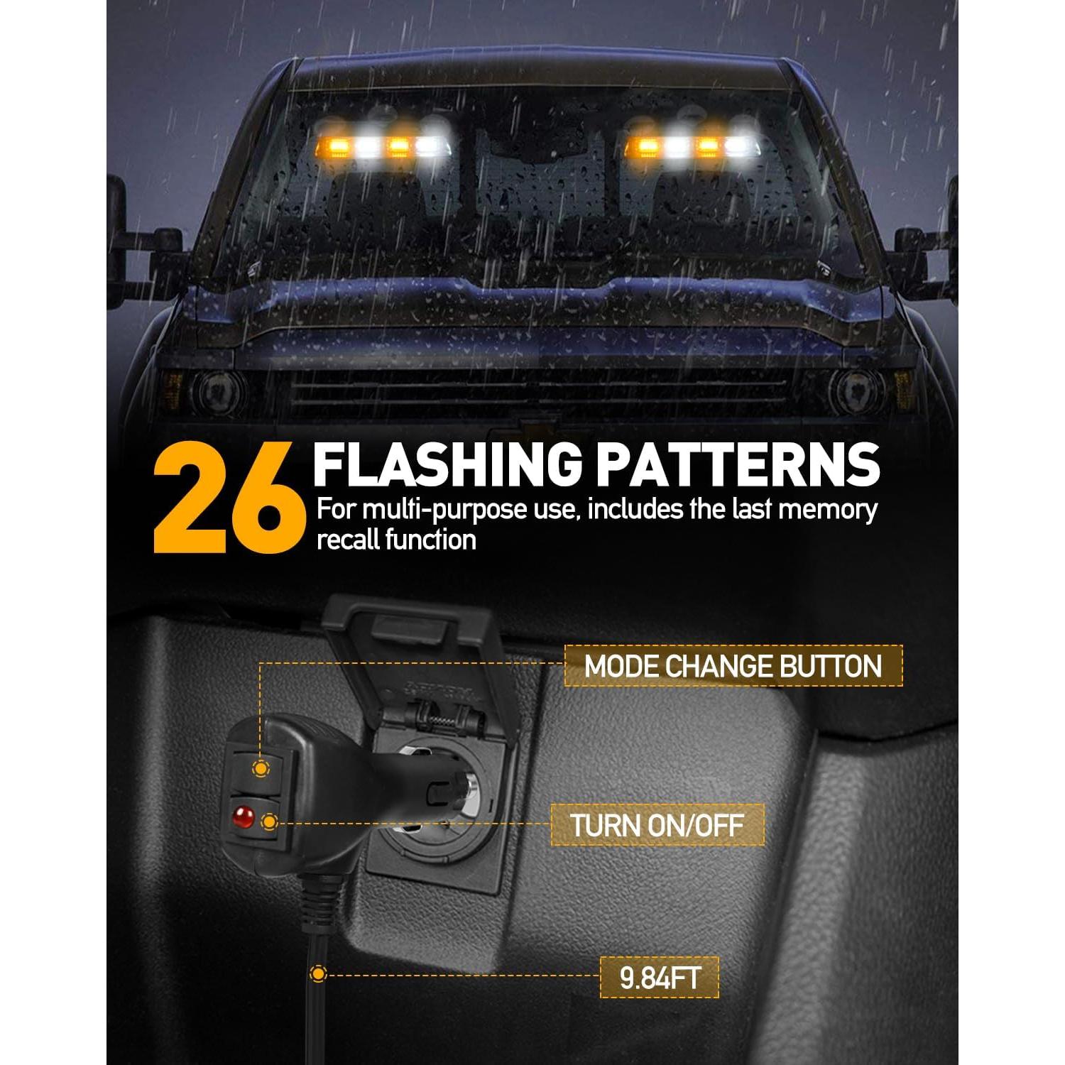 Luces Estroboscópicas de Emergencia HLauto 2002L 48 LED