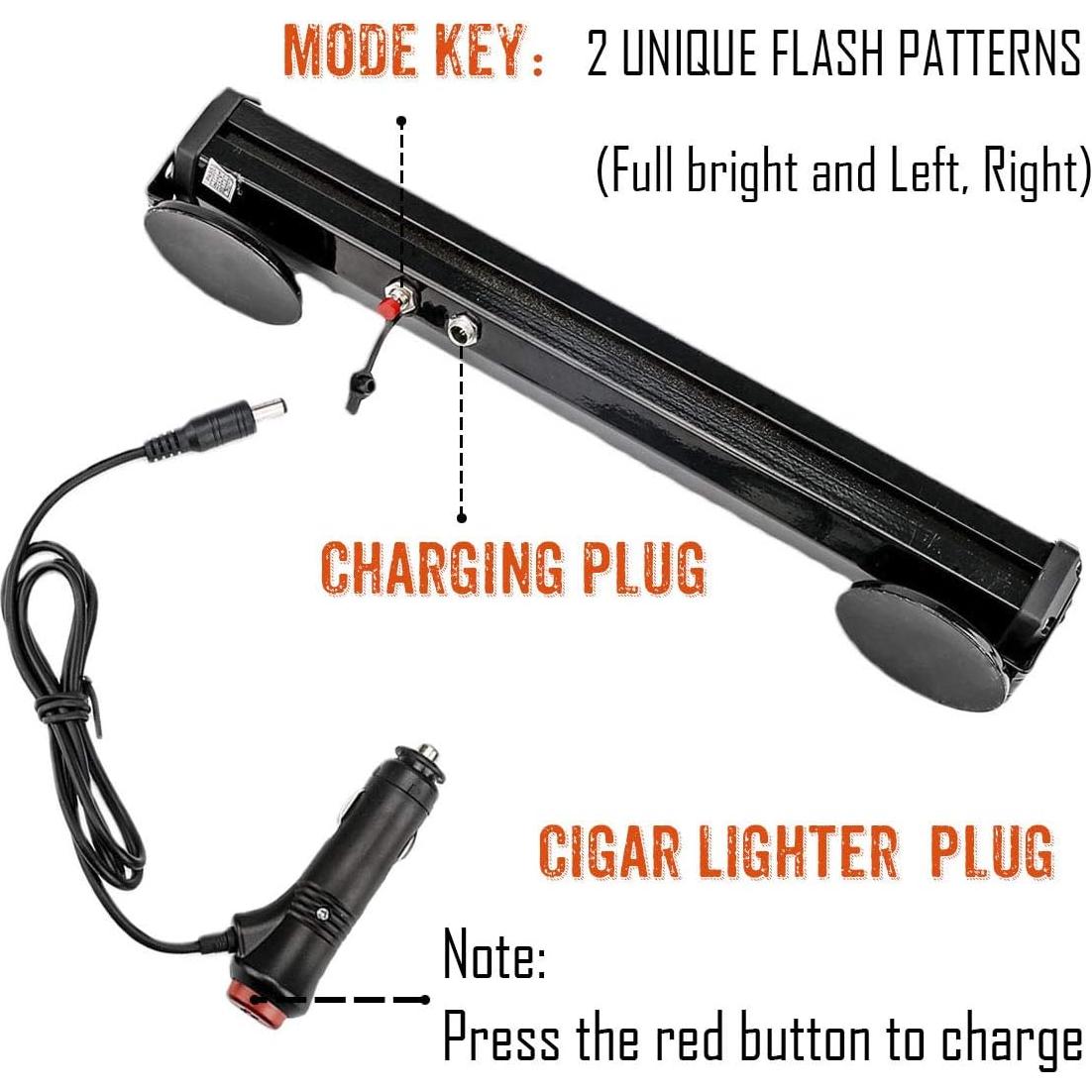 Barra de Luz de Emergencia Inalámbrica LE-JX 31.5 cm LED 12V