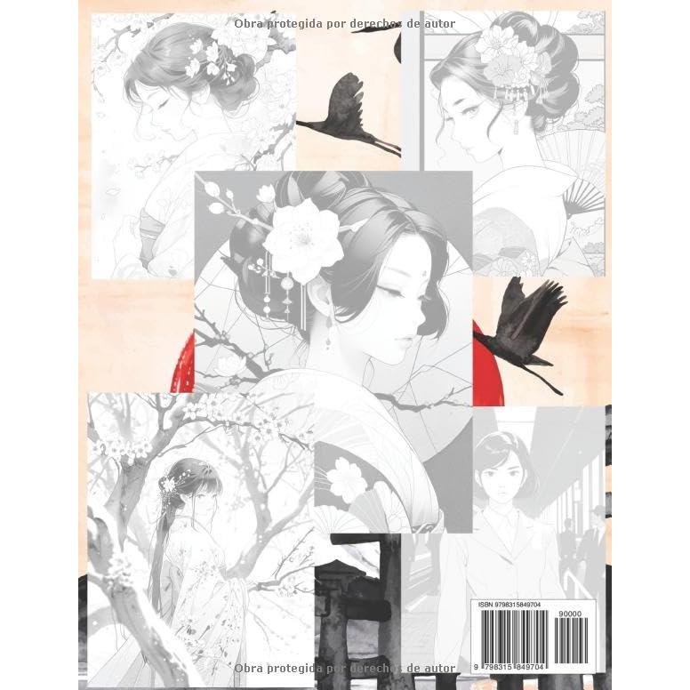 Bellezas Japonesas Libro Para Colorear: Páginas Para Colorear De Las Señoras Japonesas Gentiles Geishas Atractivas Doncellas Femeninas Nobles ... Adulto Adolescente (japón) (Spanish Edition)