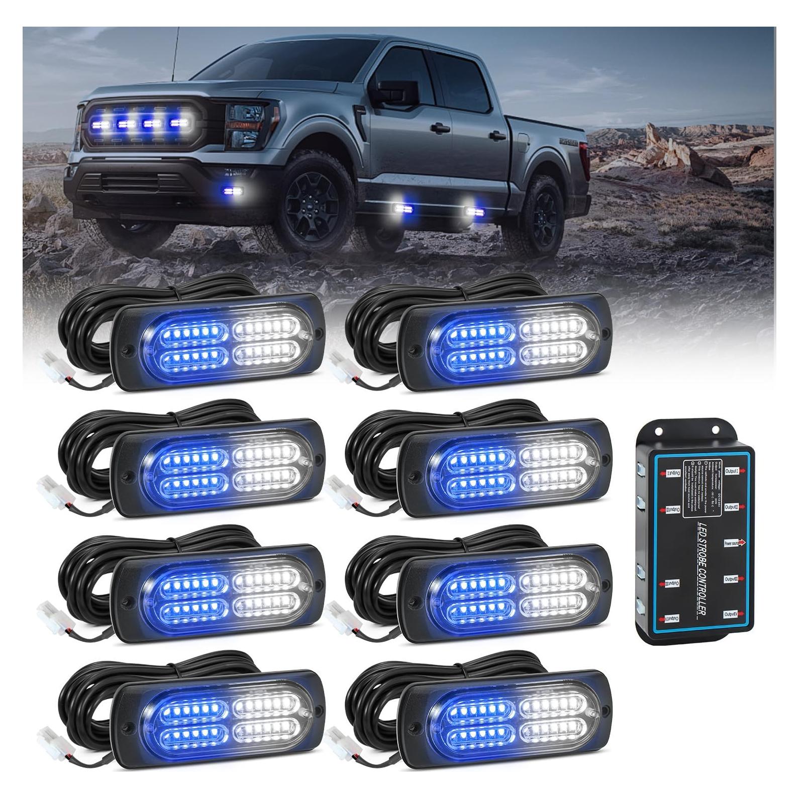 Luces Estroboscópicas de Emergencia AnTom AT-00824ZW-BW 24 LED