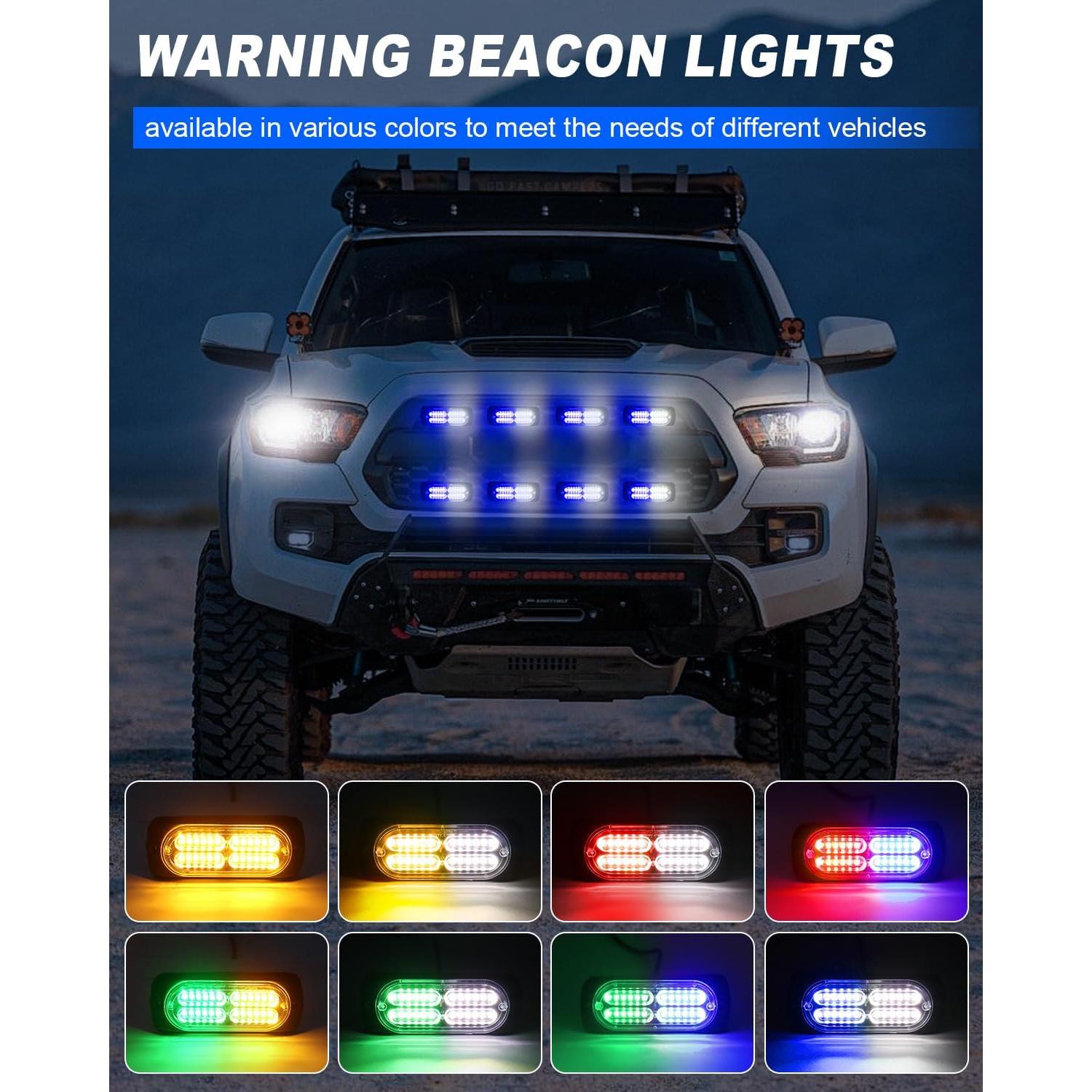 Luces Estroboscópicas de Emergencia AnTom AT-00824ZW-BW 24 LED