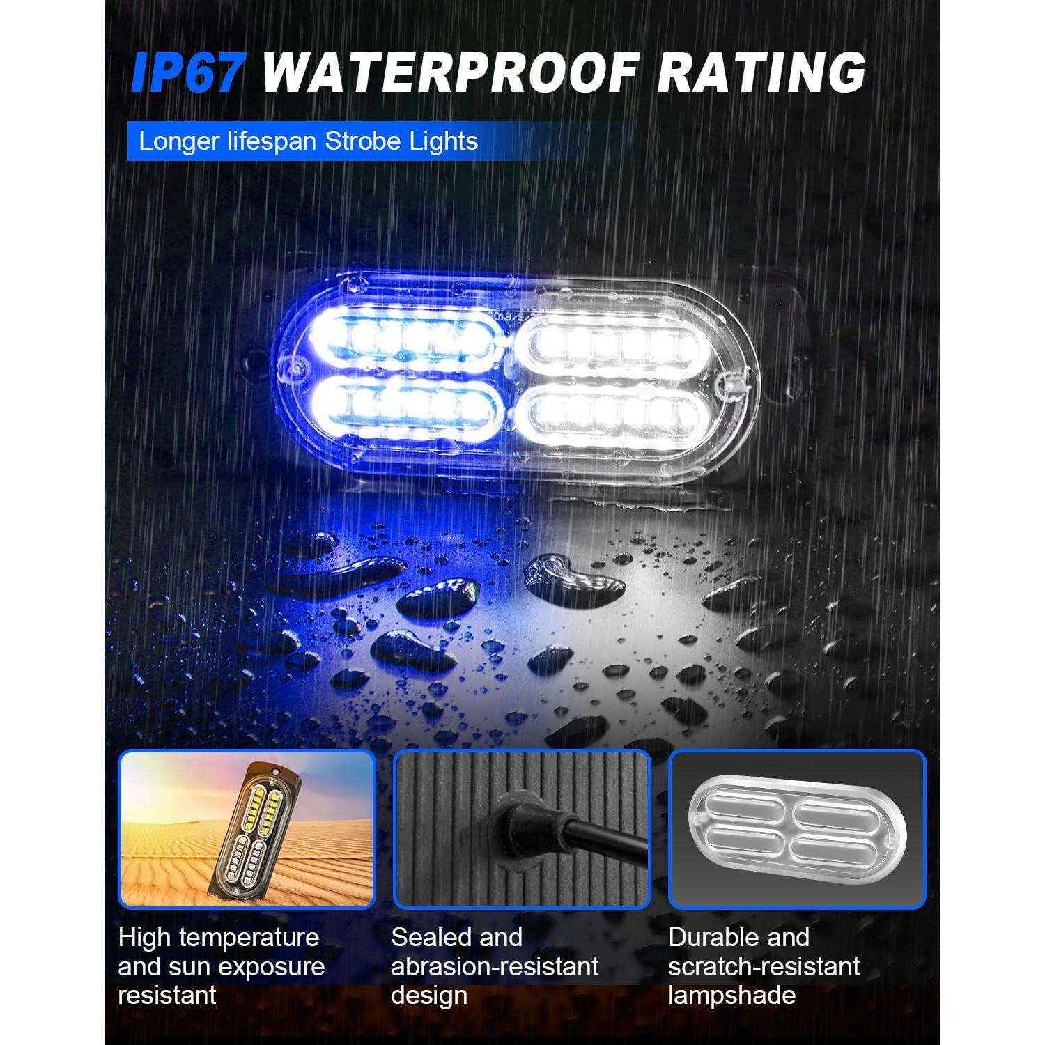 Luces Estroboscópicas de Emergencia AnTom AT-00824ZW-BW 24 LED