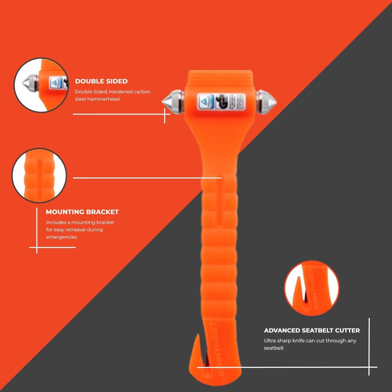 Martillo de Seguridad Lifehammer 012312 con Cortador de Cinturón