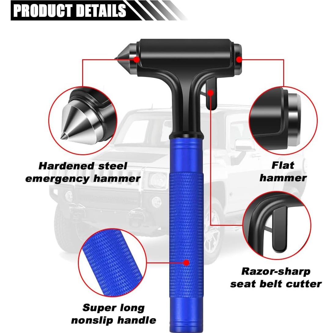 Martillo de Seguridad para Coche SMILFUY Azul 3 en 1