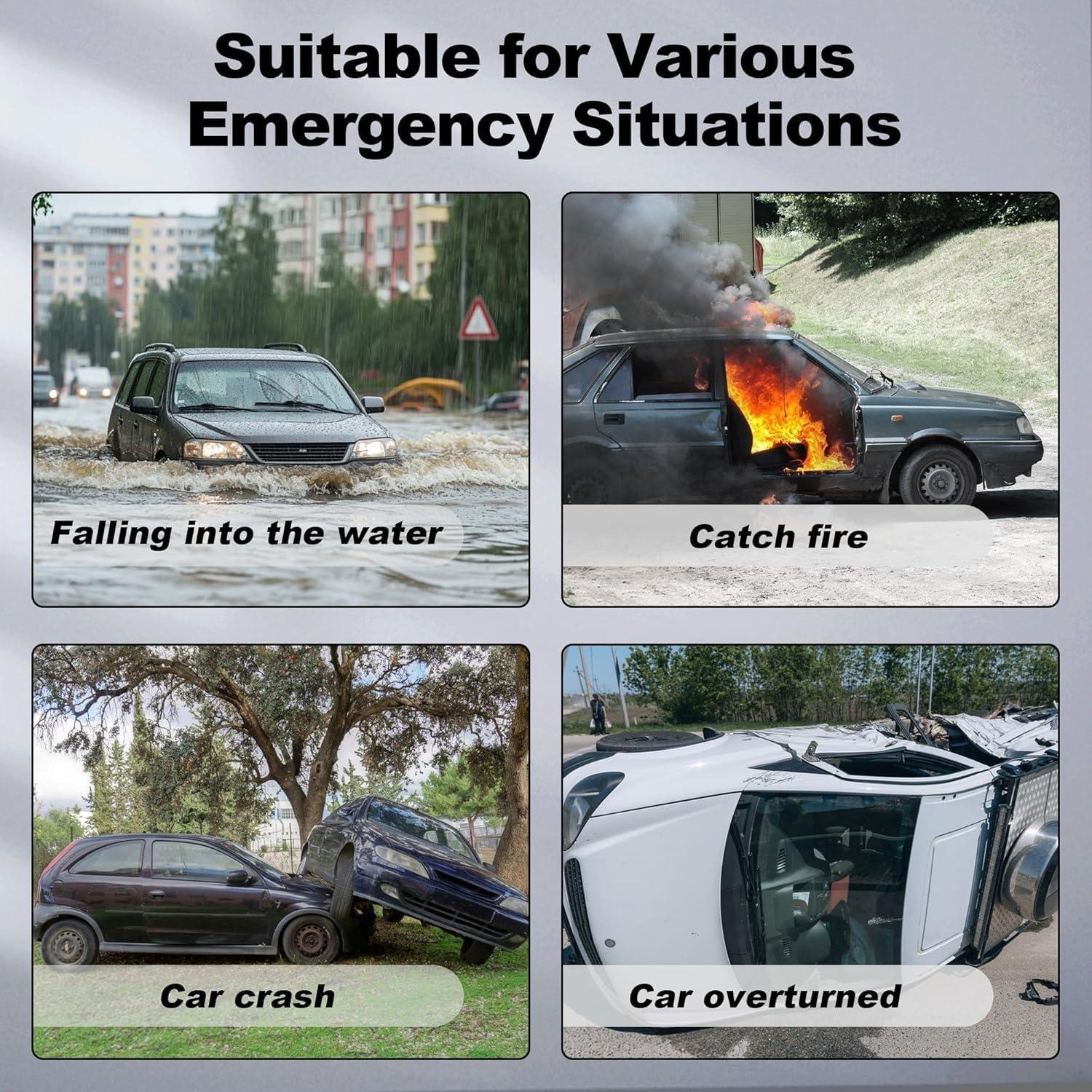 Cortador de Cinturón y Rompevidrios MKMKVUWO CWB-2 Paquete de 2