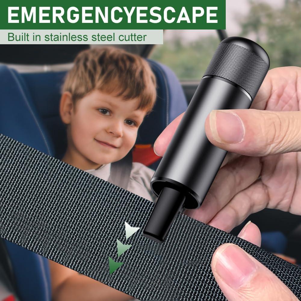 Martillo de Seguridad GUGUZ 2 en 1 Cortador y Rompedor de Ventanas