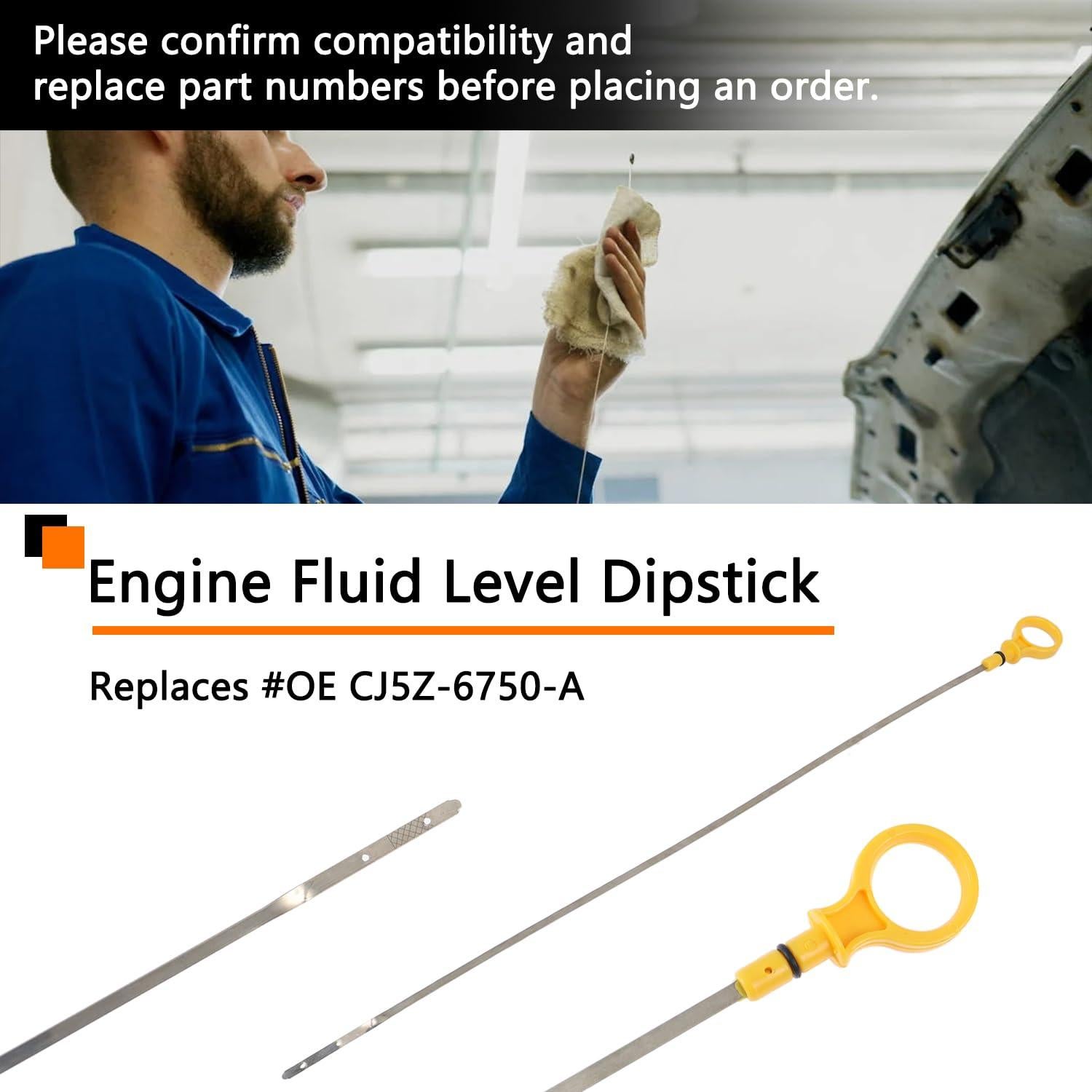 Varilla de Aceite CJ5Z-6750-A para Ford 2.0L - Alta Calidad