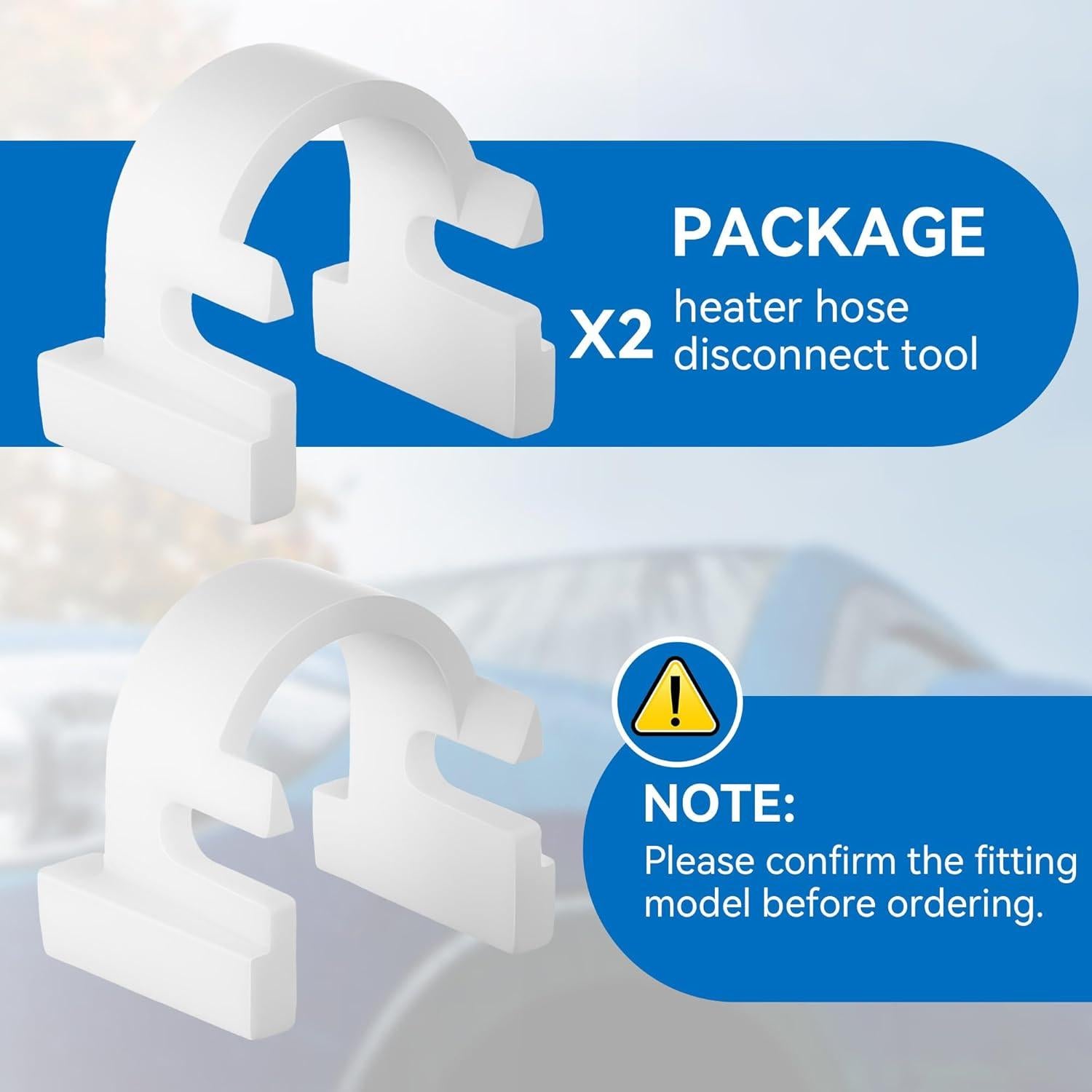 Juego de 2 herramientas para quitar mangueras de calefacción Ford