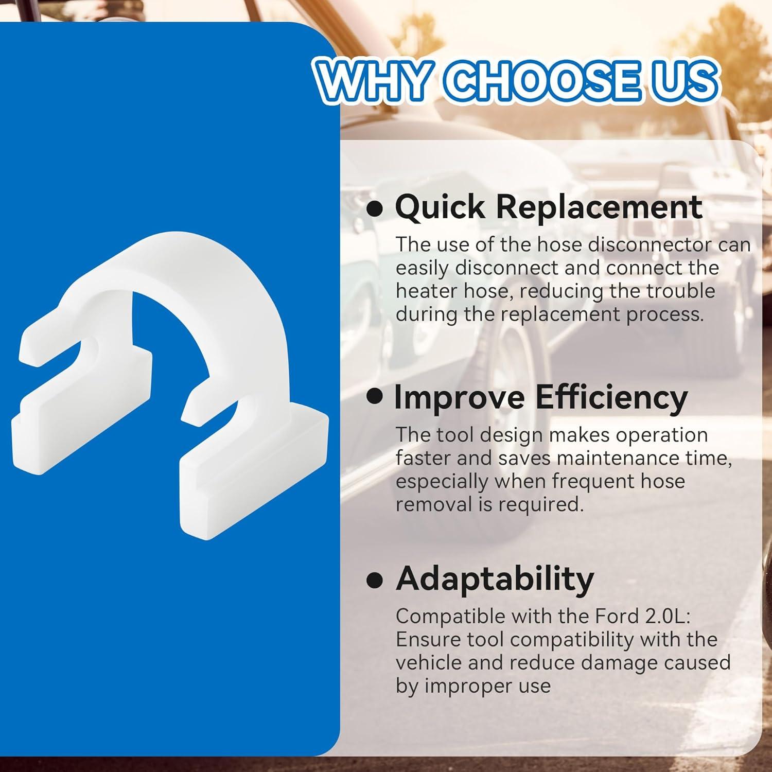 Juego de 2 herramientas para quitar mangueras de calefacción Ford