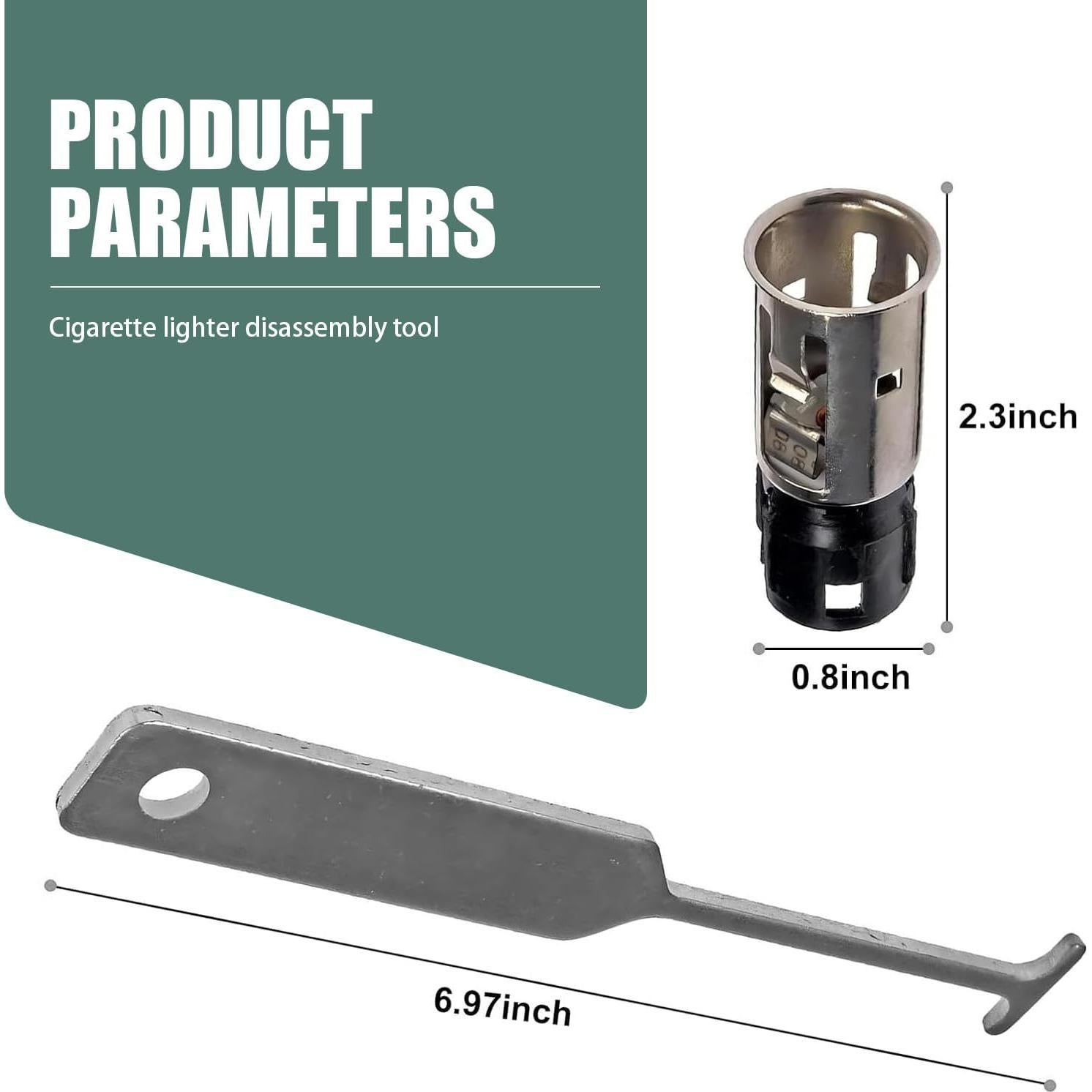Toma de Encendedor de Cigarrillos Merdege MERDZ2607SI-2PC para GM