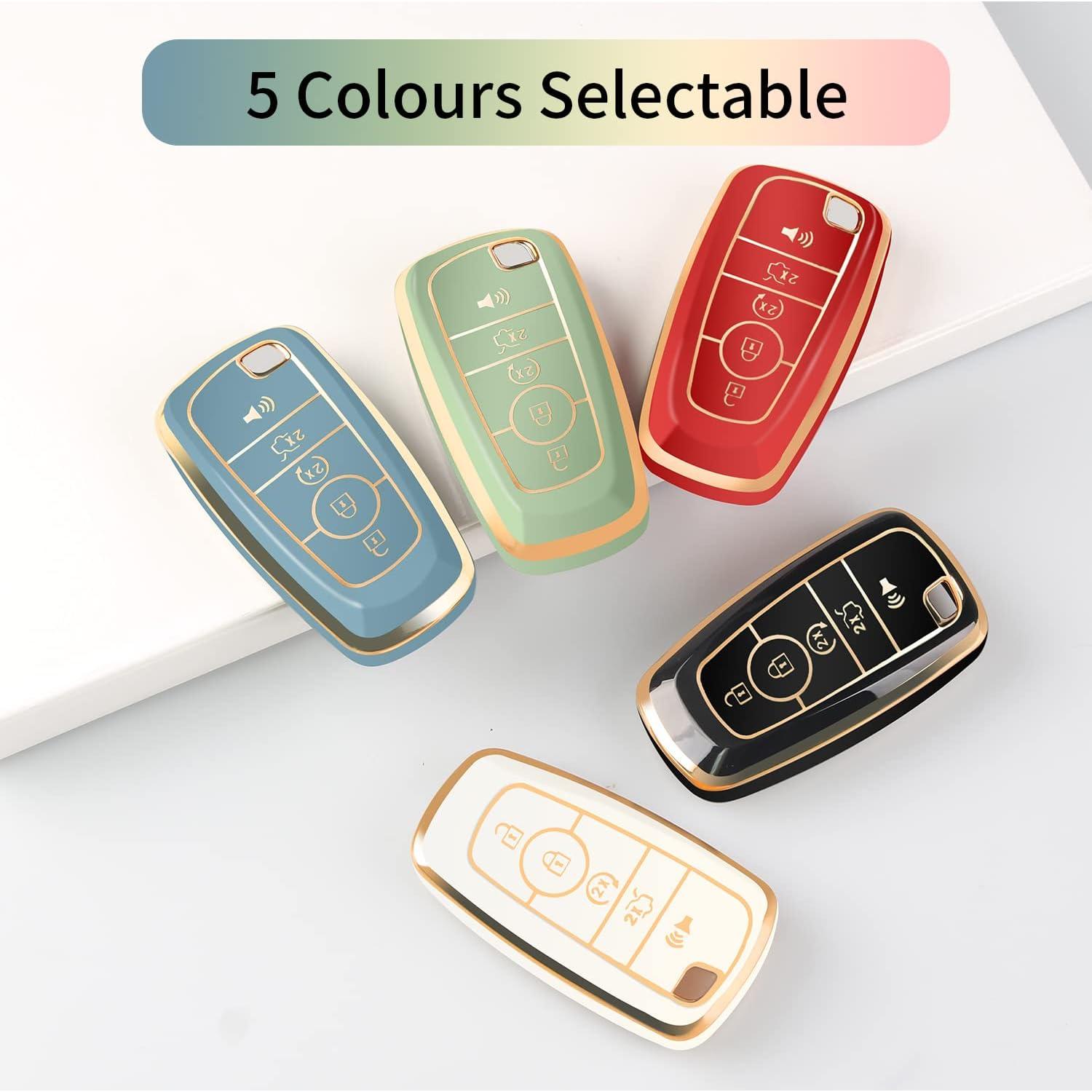 Cubierta de llavero Ford MILD EAST TPU Verde para Explorer, F150