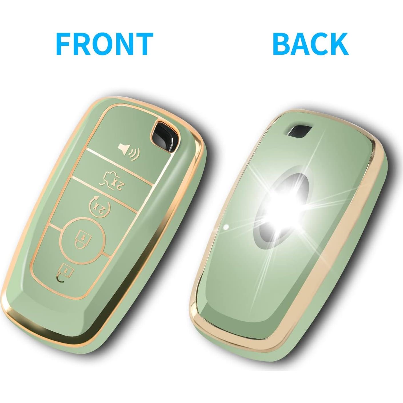 Cubierta de llavero Ford MILD EAST TPU Verde para Explorer, F150