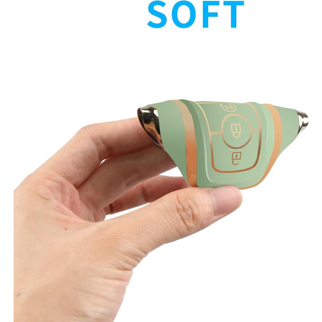 Cubierta de llavero Ford MILD EAST TPU Verde para Explorer, F150