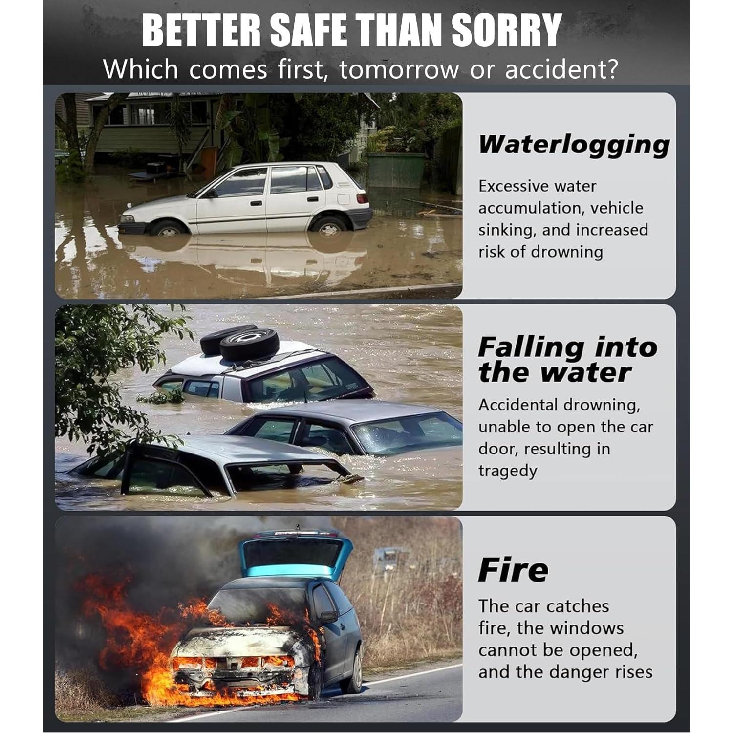 Cortador de cinturón y rompedor de vidrio MIDOGAT 2 en 1