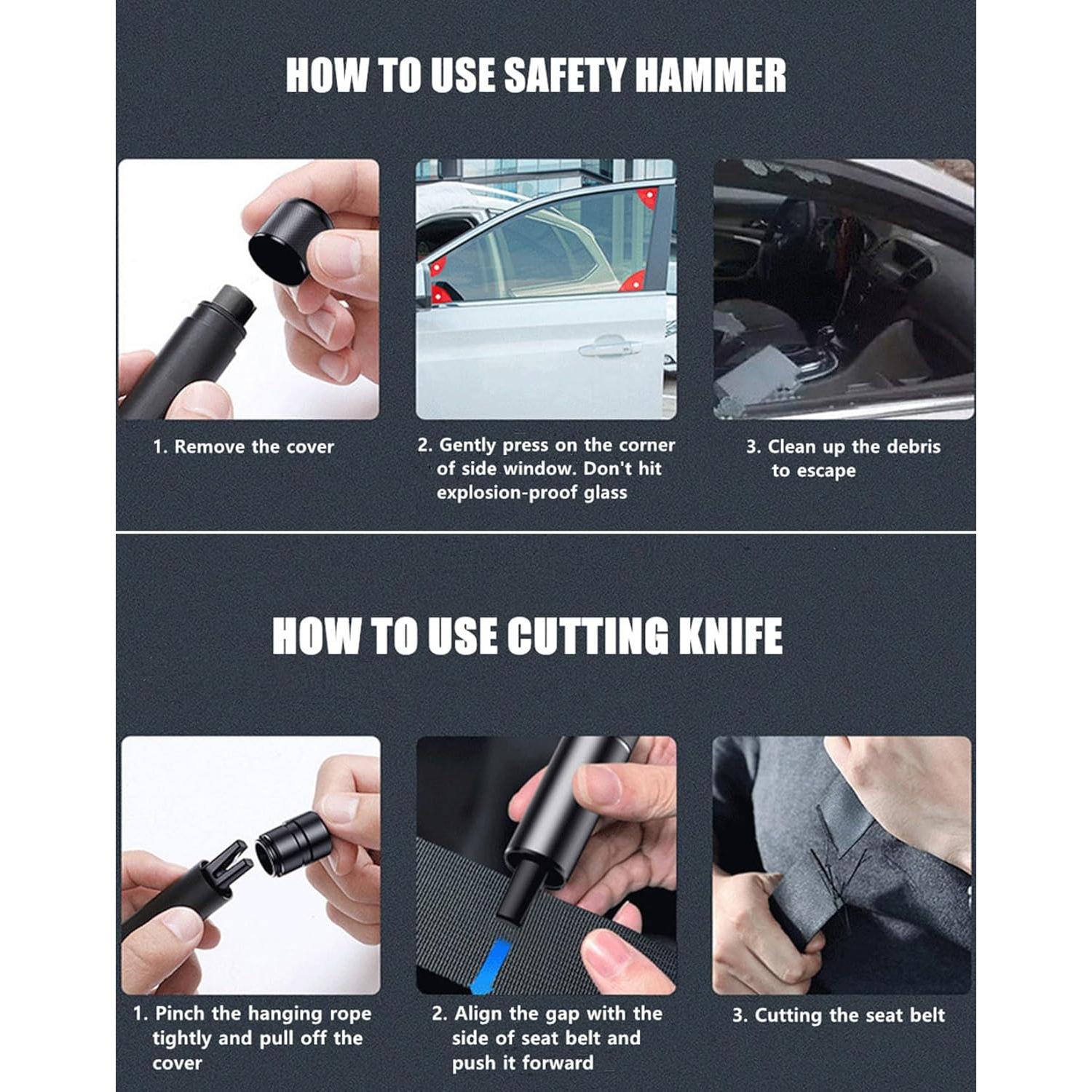 Cortador de cinturón y rompedor de vidrio MIDOGAT 2 en 1