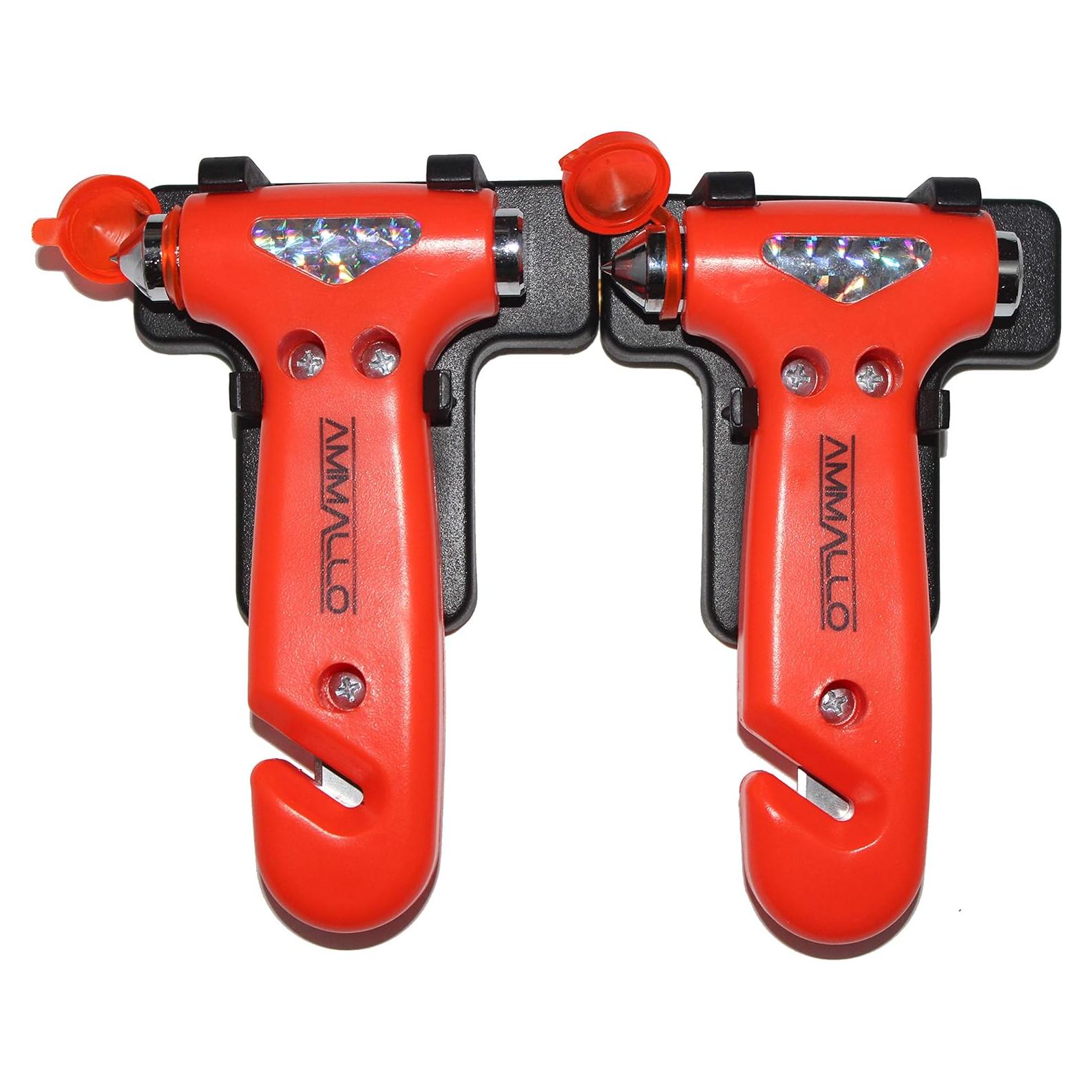 Paquete de 2 Martillos de Seguridad Ammallo - Escape Automóvil