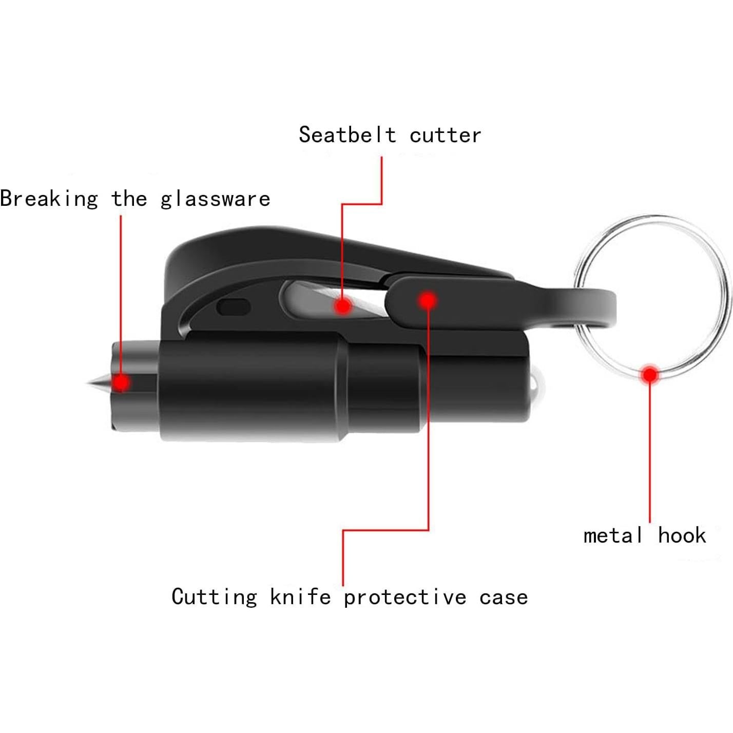 Martillo de Escape para Automóvil XDHLDULYK - 2 Piezas, Compacto