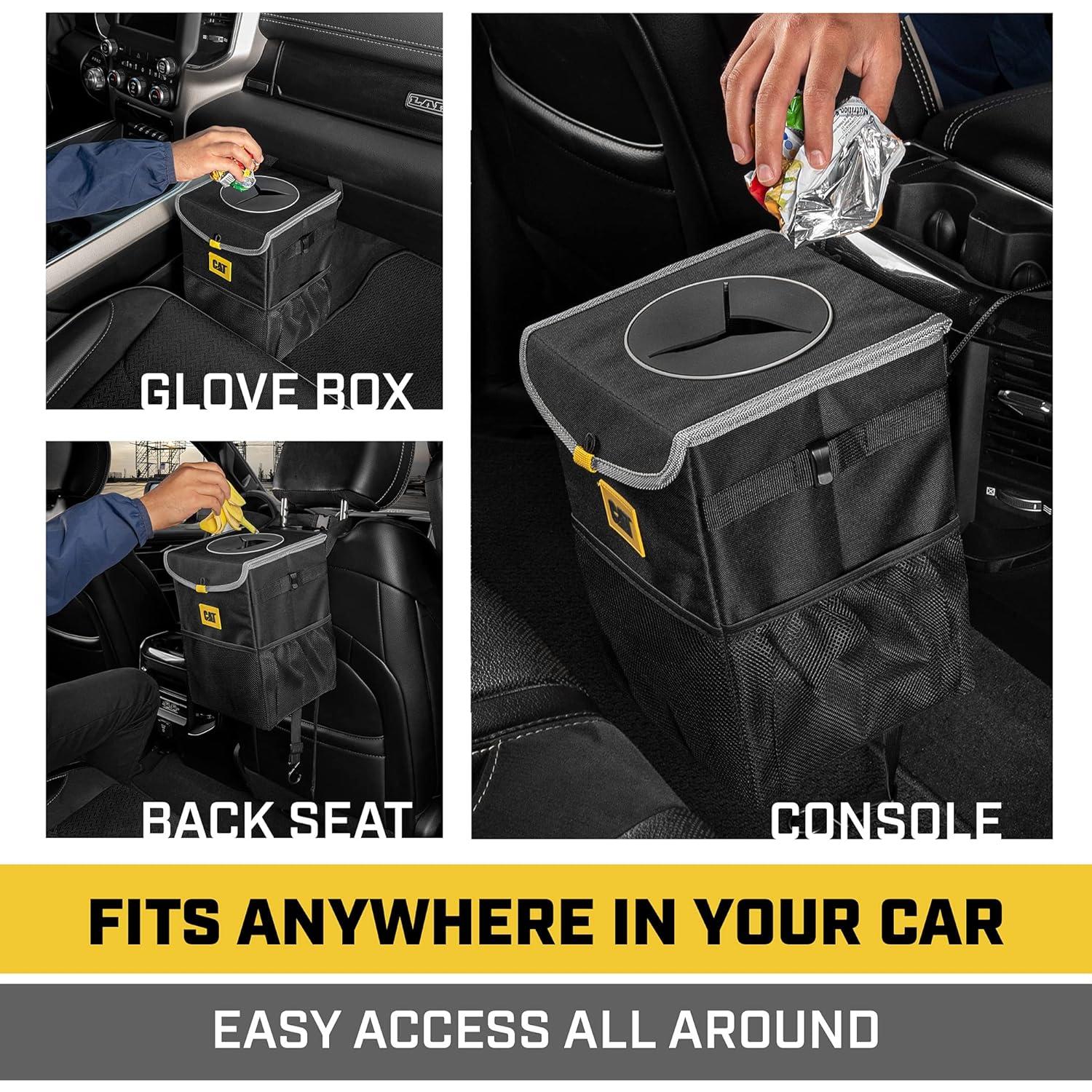 Basurero de Auto CAT Premium 9.1L con Tapa Antiderrame